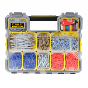 אורגנייזר פרו שטוח 10 תאים | סגר פלסטיק STANLEY FATMAX 