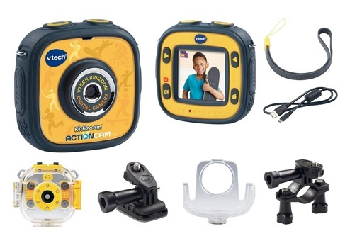 מצלמת וידיאו אקשן לילדים KIDIZOOM ACTIONCAM - צהוב