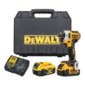 מברגת אימפקט ללא פחמים DCF887M2T כולל 2 סוללות 4AH דיוולט