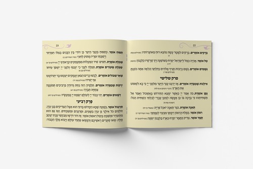 סדר תפילות לנשים - חוברת מרהיבה עם מקבץ תפילות נבחרות בגודל מתאים לתיק (S)