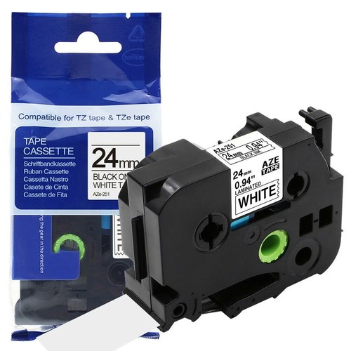 סרט תואם שחור על לבן 24MM TZE