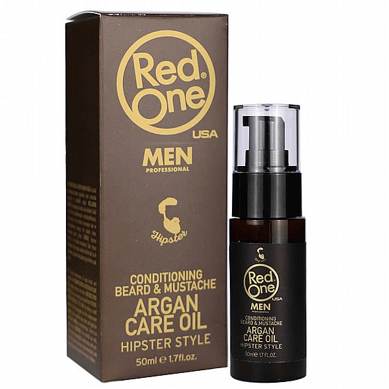שמן לזקן ארגן RedOne Beard and Moustache Argan Care Oil 50ml