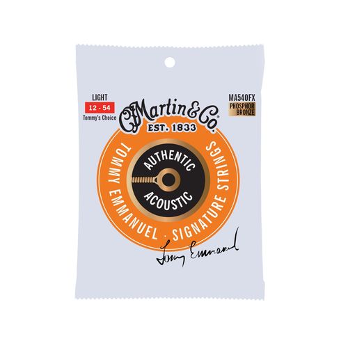 סט מיתרים לאקוסטית MARTIN MA540FX Light Authentic Flex Core 12-54