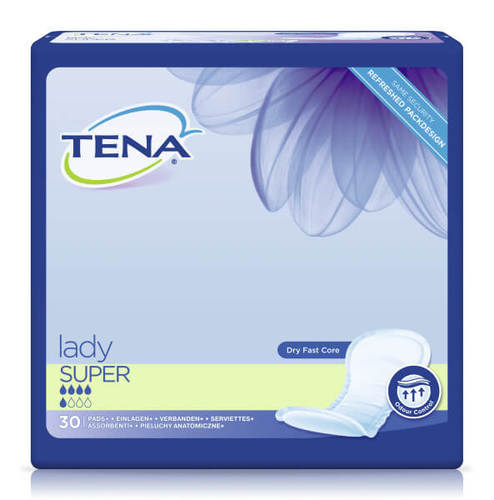 תחבושות ספיגה Lady Super מבית חברת Tena
