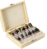 סט 12 יחידות כרסומי עץ 1/4''  לרוטר במזוודת עץ KO-12-SET KRAUSS