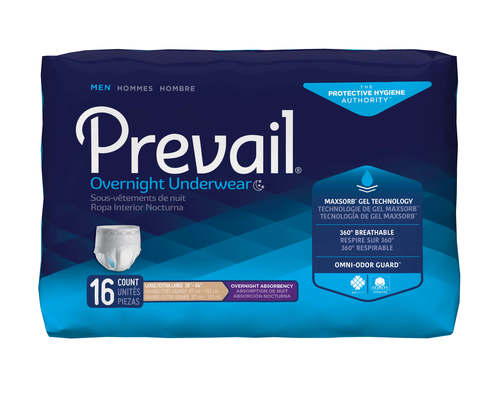 מכנסונים סופגים לגבר במידה L/XL – מבית חברת Prevail