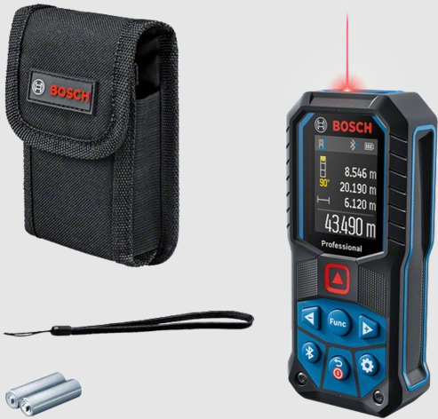 מד טווח לייזר GLM 50-27C עם Bluetooth קרן אדומה BOSCH