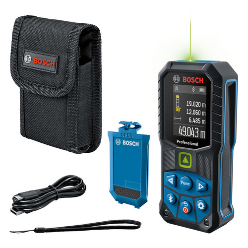 מד טווח לייזר GLM 50-27CG עם Bluetooth קרן ירוקה BOSCH