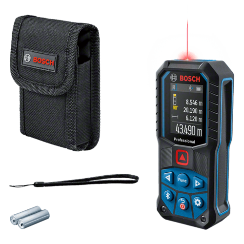 מד טווח לייזר GLM 50-27C עם Bluetooth קרן אדומה BOSCH