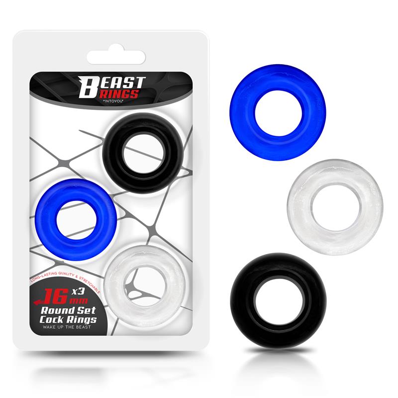 סט טבעות זקפה Set of 3 Penis Ring 3 Colors