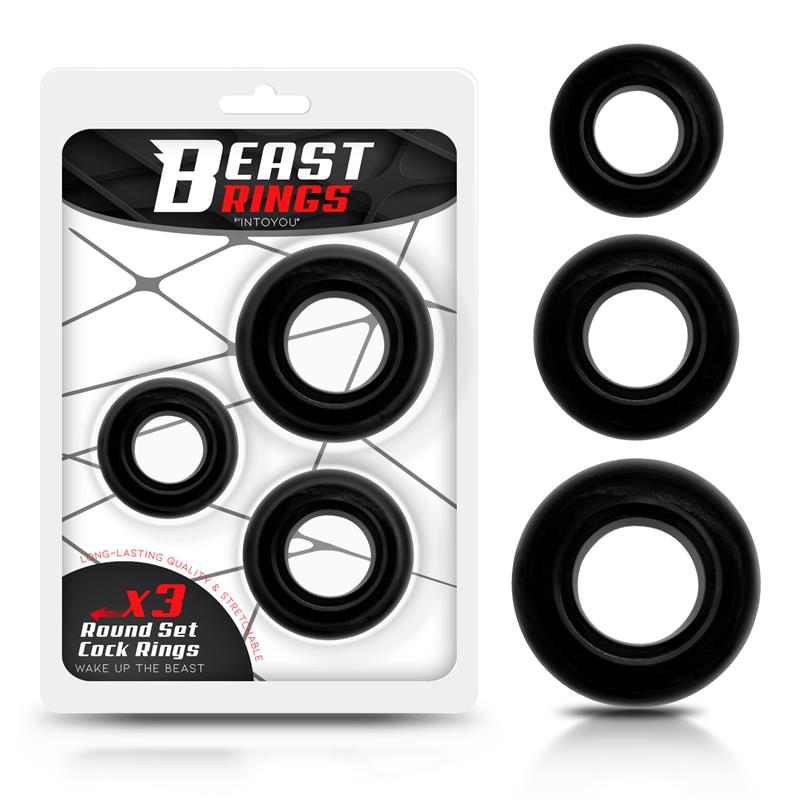 סט טבעות זקפה בקטרים שונים Set of 3 Penis Ring 3 