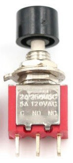 מפסק לחיצה רגעי N.O או N.C + קליק 3P