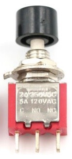 מפסק לחיצה רגעי N.O או N.C + קליק 3P