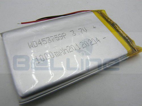 סוללה נטענת 3.7V 1200mA ליתיום פולימר