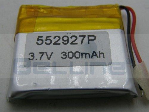 סוללה נטענת 3.7V 300mA ליתיום פולימר