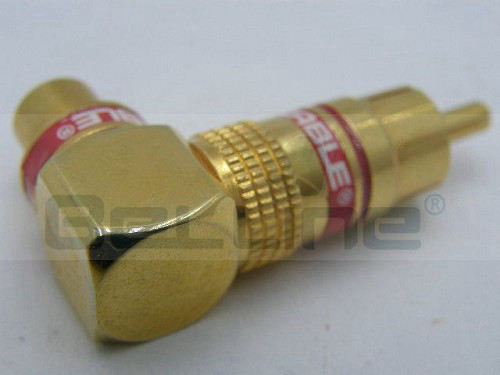 מעבר RCA נקבה RCA זכר זווית מתכת MONSTER