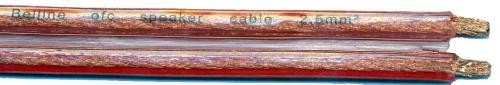 כבל רמקול 2.5ממ שקוף AVTEK SPEAKER CABLE