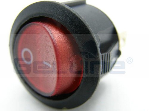 מפסק נדנדה עגול 20 מ"מ + תאורה 220V