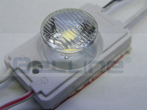 מודול לד 1.32W 12V לבן קר עם עדשה מרכזת בהירות 130 לומנס למודול
