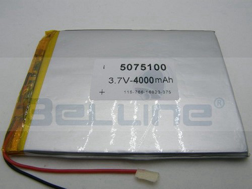 סוללה נטענת 3.7V 4000mA ליתיום פולימר