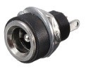 שקע DC שאסי פלסטיק לפנל 2.1mm