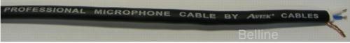 כבל מיקרופון מסוכך שחור 6 מ"מ AVTEK CABLE