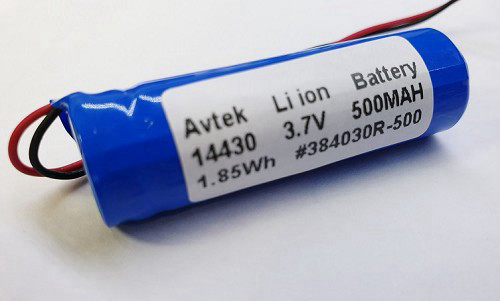 סוללה נטענת ליתיום יון 3.7v 500mA