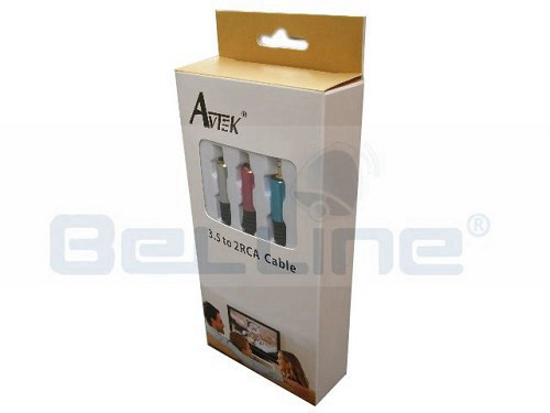 כבל AVTEK 2RCA - 3.5MM אורך 5מ'