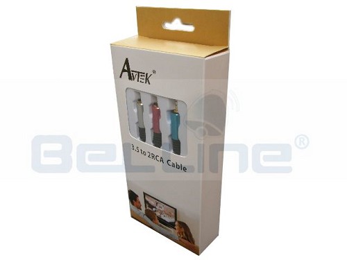 כבל AVTEK 2RCA - 3.5MM אורך 5מ