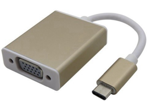 מתאם שקע VGA לחיבור USB TYPE C תומך 4K