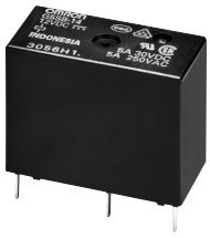 ממסר 12V DC מיתוג 5A 1XC.O תוצרת OMRON