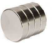 סט 4 מגנטים עגולים חזקים ניאודמיום 5/13mm