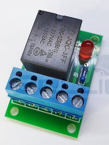 כרטיס ממסר 12v DC עם חיווי לד
