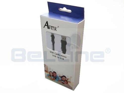 כבל USB למיקרו AVTEK USB אורך 1.5מ