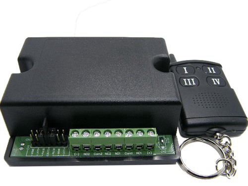 משדר / מקלט RF 433Mhz שני ערוצים 12V