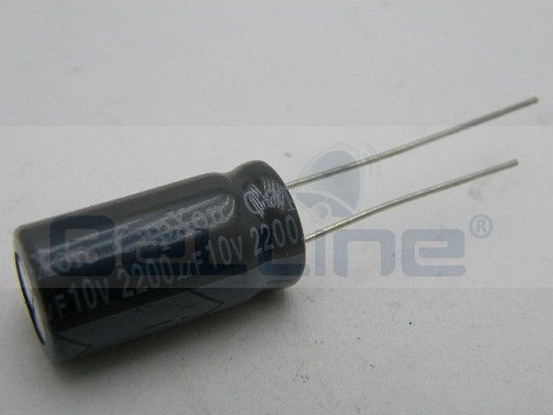 קבל אלקטרוליט 2200UF/10V