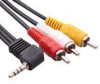 כבל למצלמות 3RCA-3.5MM- 4P