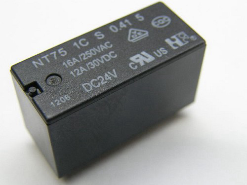 ממסר 24V DC מיתוג 16A 1XC.O