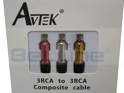 כבל 3RCA - 3RCA AVTEK אורך 2מ'