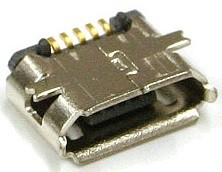 שקע USB מיקרו למעגל מודפס