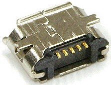שקע USB מיקרו למעגל מודפס