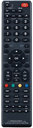 שלט חליפי לטלויזיות פנסוניק LCD / LED PANASONIC