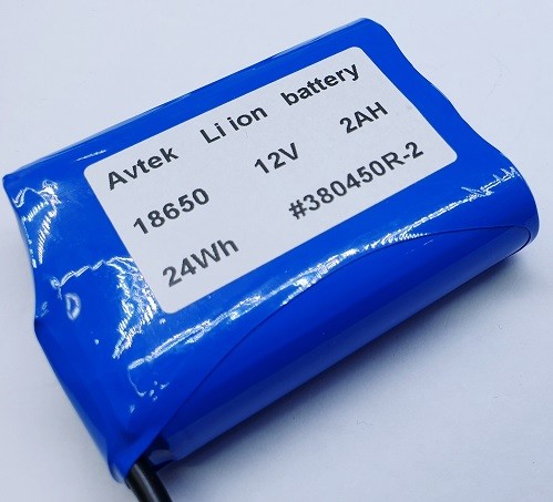 סוללה נטענת ליתיום יון 12v 2000mA