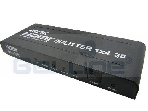 מפצל HDMI 4K לארבעה מסכים