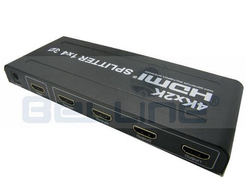מפצל HDMI 4K לארבעה מסכים