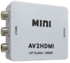 ממיר כניסה אנלוגית RCA ליציאה דיגיטלית HDMI וידאו ושמע