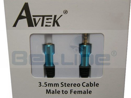 כבל מאריך אוזניות AVTEK 3.5MM אורך 3מ'