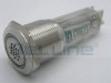 זמזם פיאזו 12-24V 85dB עם תאורת לד