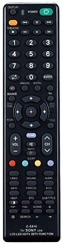 שלט חליפי לטלויזיות סוני LCD / LED SONY