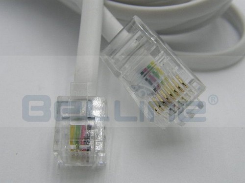 כבל לטלפון RJ45 IP ל- RJ11 אורך 3 מטר